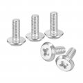 Uxcell M3x8mm Flat Round Head Phillips Screws 10pcs 304 Stainless Steel Drive Machine Full Thread Bright Finish Furniture