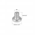 Uxcell M6x8mm Machine Screws Pan Phillips Cross Head Screw 304 Stainless Steel Fasteners Bolts 10pcs