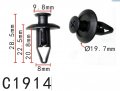 Autobahn88 Fender Liner Clip Compatible With Mitsubishi 04-12 One Galant Oem Mu001220 Mu000695 Pack Of 20