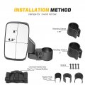 Utv Center And Side View Mirror Kit With Grab Handles For 1 5 To 2 In Roll Bar Cage Fits Can Am Maverick Commander Honda Talon