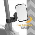 Utv Center And Side View Mirror Kit With Grab Handles For 1 5 To 2 In Roll Bar Cage Fits Can Am Maverick Commander Honda Talon