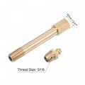 Uxcell Brass Straight Grease Fitting G1 8 Thread 80mm Length Hydraulic Accessories 2pcs