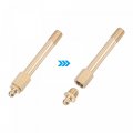 Uxcell Brass Straight Grease Fitting G1 8 Thread 80mm Length Hydraulic Accessories 2pcs