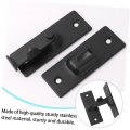 Gadpiparty 3 Pcs Stainless Steel Buckle Door Lock Simple Clamshell