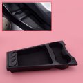 Beler Center Console Storage Box Organizer Dual Cup Drink Holder Tray Fit For Toyota Prius 2010-2015
