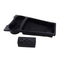 Beler Center Console Storage Box Organizer Dual Cup Drink Holder Tray Fit For Toyota Prius 2010-2015