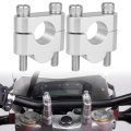 28 6mm Handlebar Risers With Clamp For Multistrada 00 S1000r 1 1 8 In Motorcycle Adv Dirt Bike 20mm Rise Cnc 6063 T6 Aluminum