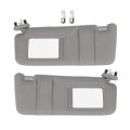 Aintier Left And Right Sides Sun Visor For 2006-2011 Toyota Camry Withroof Gray Two Sun With Lights Replace 74320-06800-b0 