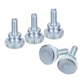 M4x12mm Knurled Thumb Screws 15pcs Carbon Steel Zinc Plated Flat Head Fully Threaded Bolts Fastener 