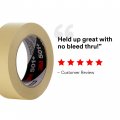 3m 501 High Temperature Masking Tape Tan 1 88 In X 60 Yds A Strong Holding Power For Automotive Specialty Vehicle And