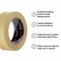 3m 501 High Temperature Masking Tape Tan 1 88 In X 60 Yds A Strong Holding Power For Automotive Specialty Vehicle And