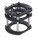 Router Lift Base Aluminum Alloy Stainless Steel 4 Jaw Clamping Metal Milling Table Lifting System For Small Electric Tenoning