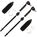 6pc Front Tie Rod End Kit Es3712 Ev800513 For Subaru Forester 2009 2013 And Wrx 2015 2019 Includes Inner Outer Rods With Boots 