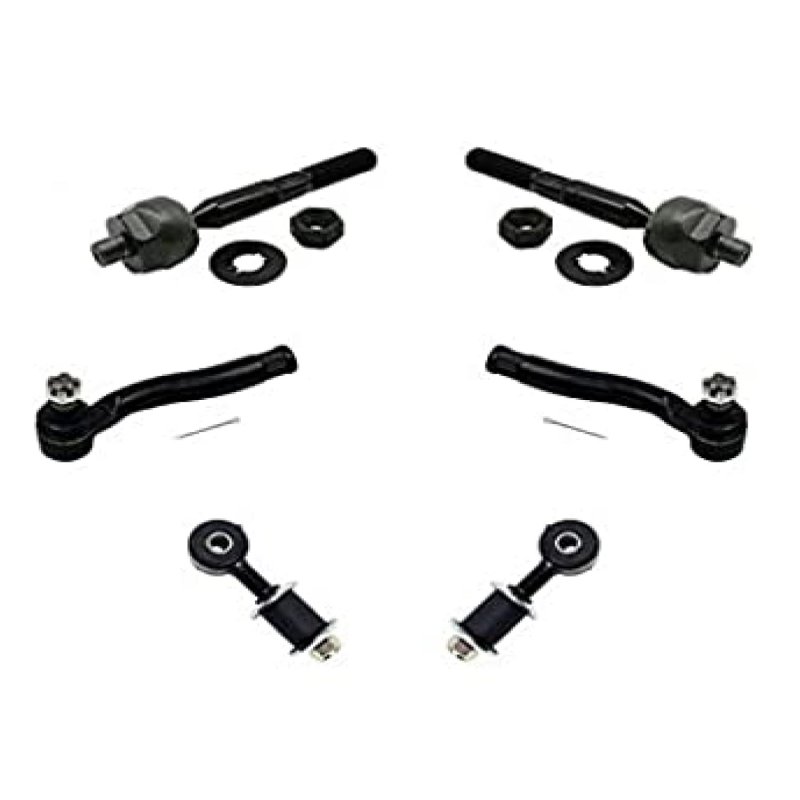 98-02 Lexus Lx470 Land Cruiser Inner Outer Tie Rods Sway Bar Links 6pc