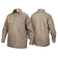 Lincoln Electric Fr Welding Shirt Khaki Size Xl 
