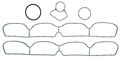 Ms19870 Engine Intake Manifold Gasket Set Replaces Ms97181 