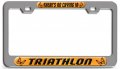 There S No Crying In Triathlon Ch 3d Metal License Plate Frame Auto Suv Truck Tag Holder C91 