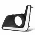 Auto Dynasty Su1038112 Front Fog Light Bezel For Subaru Crosstrek 2016-2017 Driver Left Side Smooth Chrome With Black 