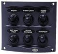 Hella H73070041 Gray 2-row 6-way Compact Switch Panel 