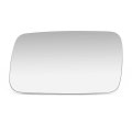 Factory Style Flat Side View Mirror Glass Lens Power Adjust Compatible With Lincoln Mark Vii 1984-1992 Driver Left Silver