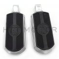 Httmt Mt216-106 Pa013x2 Chrome Skull Rubber Footpeg Compatible With Passenger Victory All Cross Roads Rear