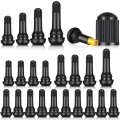 Tallew 20 Pcs Tire Valve Stems Bulk Tubeless Rubber Snap In Valves Black Replacement Tool For Car 0 453 Inch Rim Holes Standard 