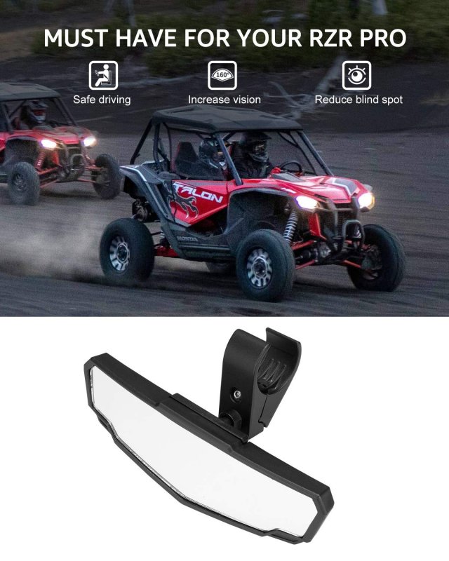 A Utv Pro Rear View Mirror For Talon 1000r 1000x 1000x4 Convex Wide Rearview Side Accessories 1pc