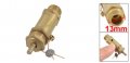 Uxcell Gold Tone Metal 13mm Male Thread Air Compressor Safety Relief Valve