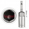 Uxcell 1 4 Quick-change Hex Shank 14mm Nut Setter Driver Drill Bit 80mm Length Metric No-magnetic