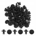 Uxcell 50pcs 8mm Hole Dia Auto Plastic Rivet Fastener Flaps Bumper Fender Clips