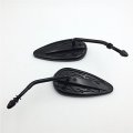 Hongk- Motorcycle No Logo Black Aluminum Teardrop Mirrors Compatible With Low Glide Fxrc Sport Fxrt Fxst Xlh B01bi854oe