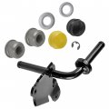 Caltric Left Steering Spindle Bushing Kit Compatible With John Deere E140 E150 E160 E170 48 Deck