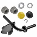 Caltric Left Steering Spindle Bushing Kit Compatible With John Deere E140 E150 E160 E170 48 Deck