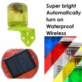 Aolyty Solar Warning Strobe Light L-shaped Bracket 360 Degree Outdoor Ip48 Waterproof Operated Automatically On Save Power For