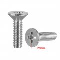 Uxcell M4x14mm Flat Head Machine Screws Phillips Cross Screw 304 Stainless Steel Fasteners Bolts 50pcs
