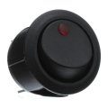 Rocker Switch With Red Indicator Light Snap Fit Mounting Blade Terminal Rectangle Connector 10 Amperage Alx-pau-si-ds-1323-clb1 