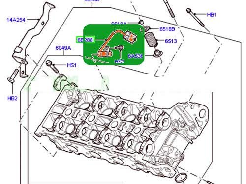 Land Rover Camshaft Sensor Range 06-09 Sport 05-09 Lr3 V8 Lh Eurospare