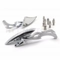 Httmt Universal 10mm 8mm Cnc Blade Motorcycle Cruiser Chopper Custom Mirror Compatible With H-d