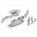 Httmt Universal 10mm 8mm Cnc Blade Motorcycle Cruiser Chopper Custom Mirror Compatible With H-d