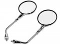 2 X Motorcycle Motorbike Outside Rear View Left Right Side Mirrors Fit For Honda Vt750 Vt1100 Vtx1300 Vtx1800