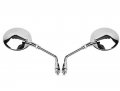 2 X Motorcycle Motorbike Outside Rear View Left Right Side Mirrors Fit For Honda Vt750 Vt1100 Vtx1300 Vtx1800