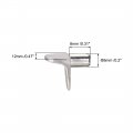 Uxcell Shelf Support Peg 5mm L-shape Furniture Cabinet Closet Bracket Pegs For Kitchen Book Shelves Supplies Silver Tone 50pcs