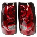 Tail Lights Lamps For Chevy Silverado 1500 2500 03-07 Classic Red Clear Oe Style 