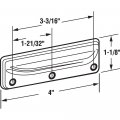 Prime-line F 2882 Deluxe Sash Lift 3-3 16 In Wrought Steel Satin Nickel Decorator 2 Pack