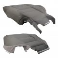 Autokay Passenger Bottom Lean Back Leather Seat Cover Fits For Honda Accord 2008-2012 Gray