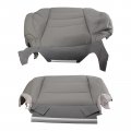 Autokay Passenger Bottom Lean Back Leather Seat Cover Fits For Honda Accord 2008-2012 Gray