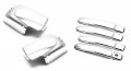 Sizver Chrome Door Mirror Handle Cover For Nissan Rogue No Smart Keyholes 