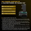 Ocpty Mass Air Flow Sensor 23256991 Meter Fits For 2009-2014 Cadillac Escalade Esv 2l 2009-2013 Ext 6 Chevrolet Avalanche 5 3l