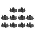 8-32 T-nuts Zinc-plated Carbon Steel 3-pronged Tee Nuts Threaded Inserts For Climbing Holds And Wood Working Black 20pcs 