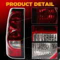 Ecotric Tail Lights Compatible With 2003-2006 Chevy Silverado 1500 2500 3500 Pair Rear Taillights Brake Signal Lamp W Bulbs And